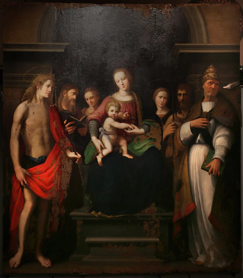 Sacra conversazione con sei santi - Museo Civico di Pistoia